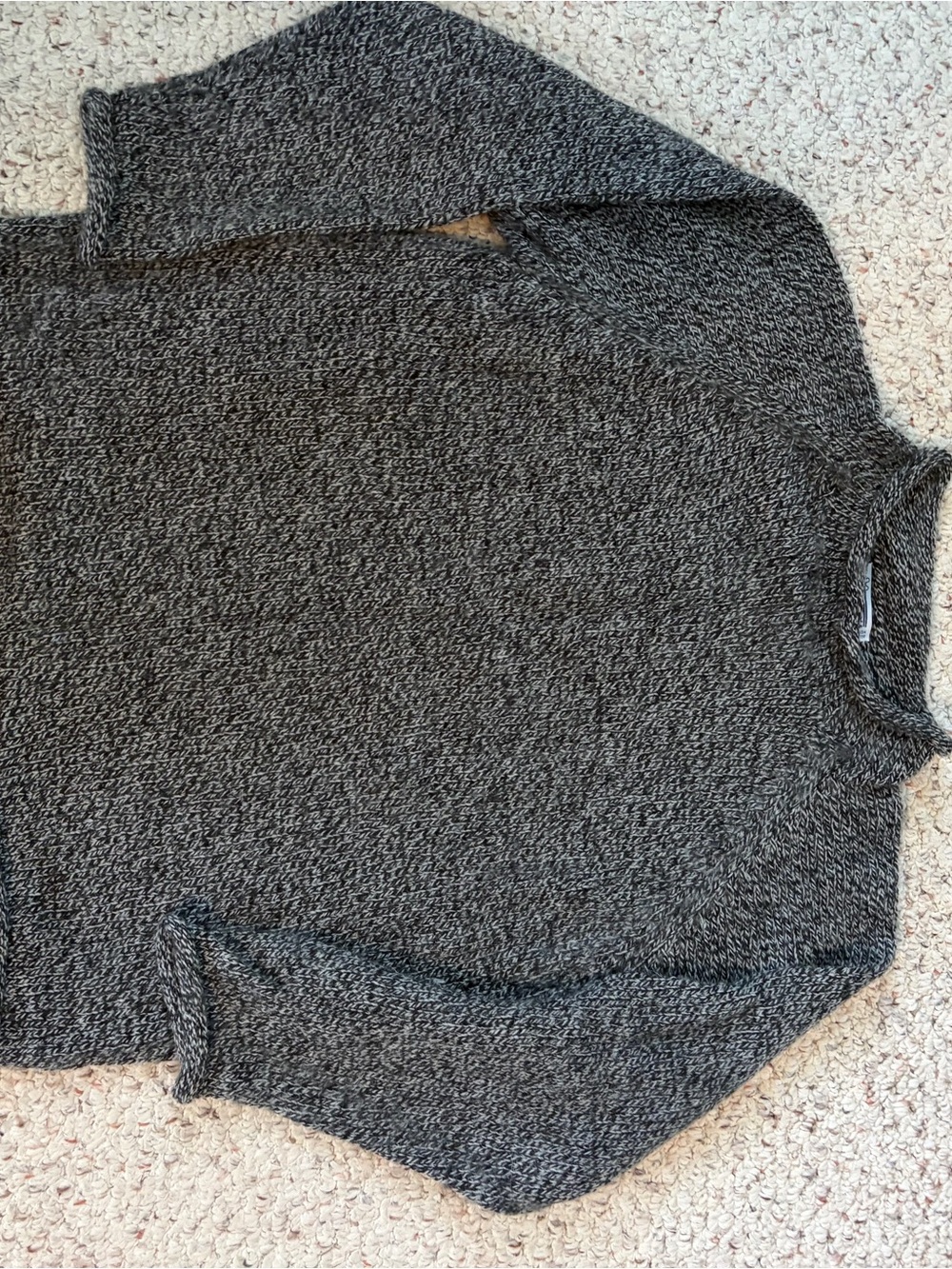 Women’s Gray Marled Crewneck Sweater